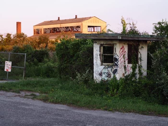 Abandoned military structures at Fort Tilden in Queens