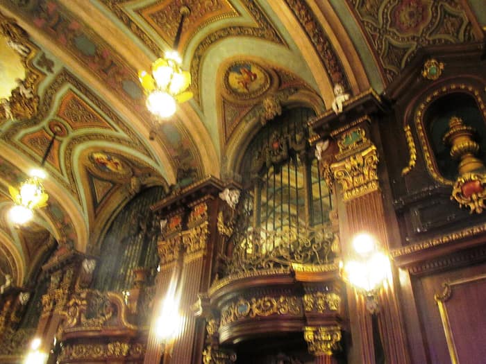 Lobby of the Paradise Theater in the Bronx during a neighborhood tour