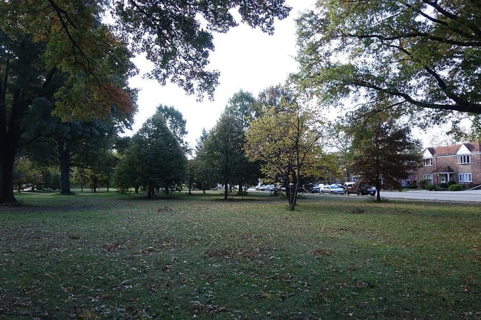 The Motor Parkway trail at Cunningham Park in Queens