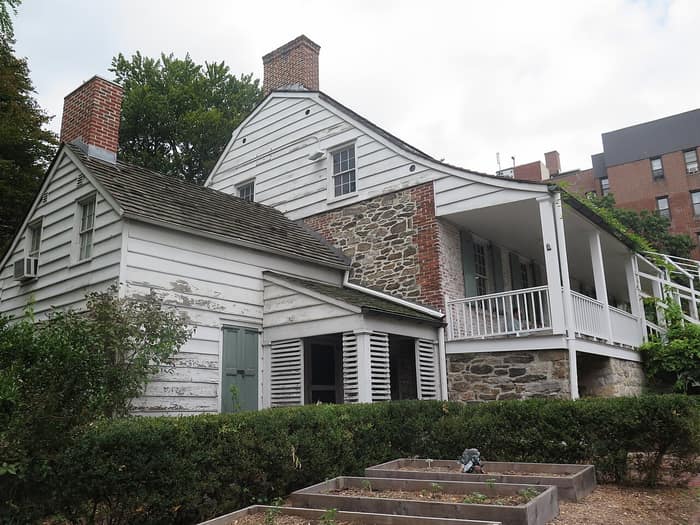 Front of the Dyckman Farmhouse Museum in Inwood