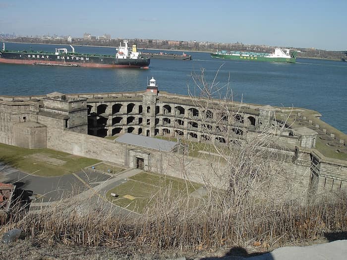 Fort Wadsworth on Staten Island, a former military installation on The Narrows