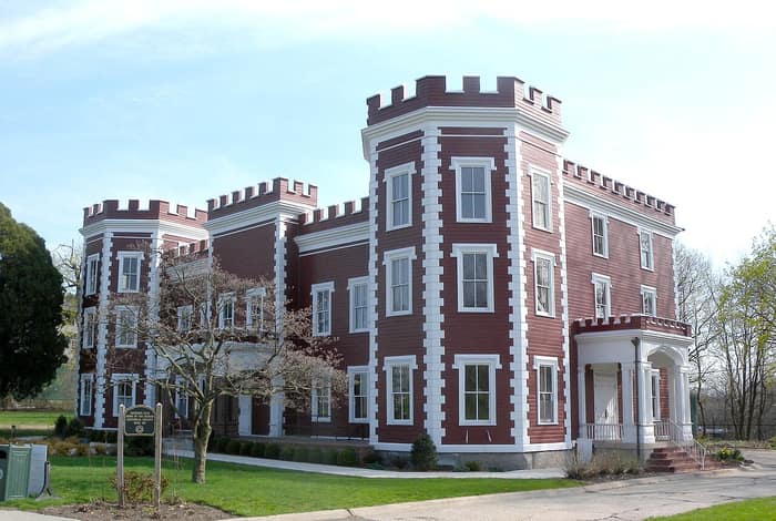 The Fort Totten Officers’ Club, known as the Castle, in Queens