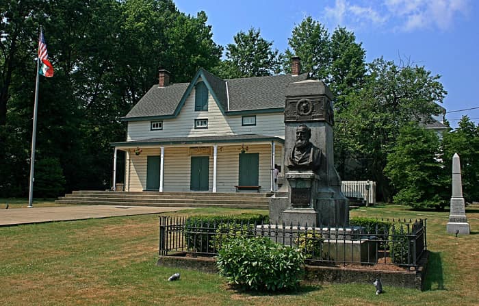 The Garibaldi-Meucci Museum, a Gothic Revival cottage in Rosebank, Staten Island, photographed in 2008