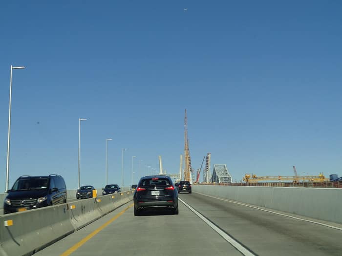 The new Goethals Bridge, a cable-stayed span that replaced the 1928 bridge