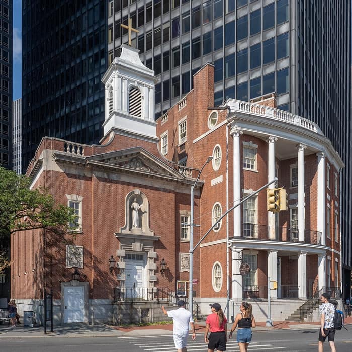 The James Watson House at 7 State Street, now part of the Shrine of St. Elizabeth Ann Bayley Seton