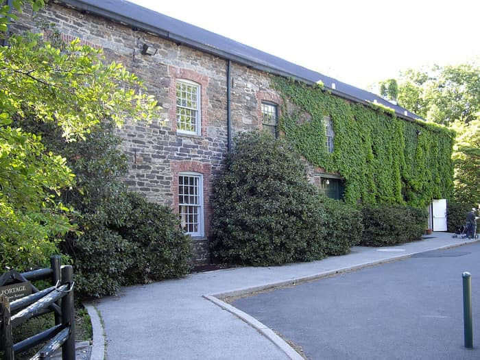The Lorillard Snuff Mill, a stone building beside the Bronx River