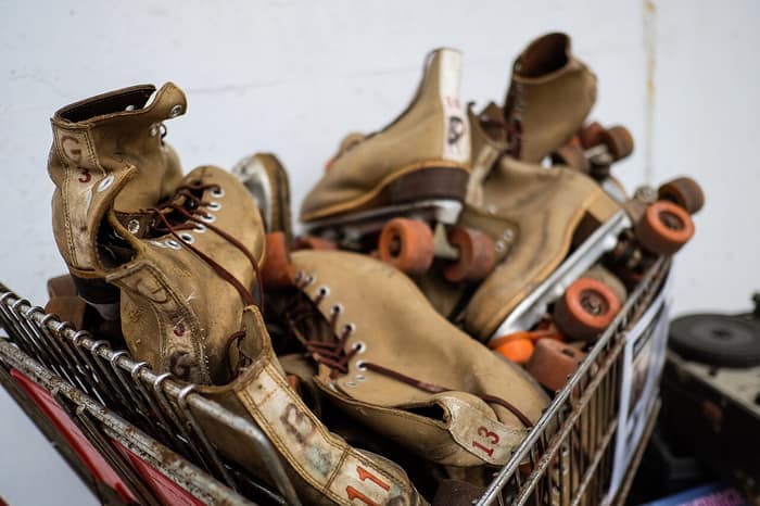 Roller skates displayed at the New York State Pavilion