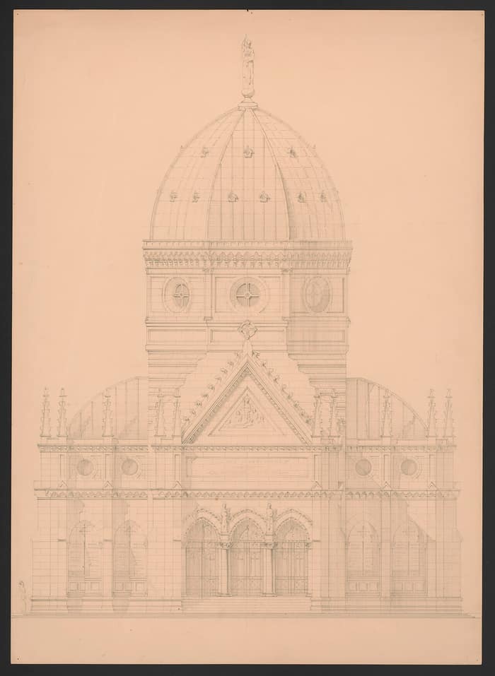 Fourth historic view of the Vanderbilt mausoleum in New Dorp, Staten Island